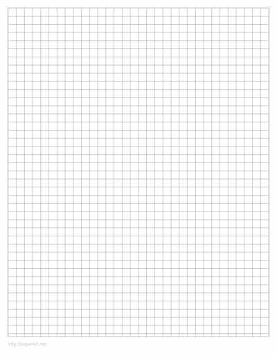 0.25 inch printable graph paper template